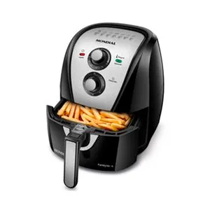 Fritadeira Sem Óleo Air Fryer 4L Mondial Preto/Inox 1500W - AFN-40-BI